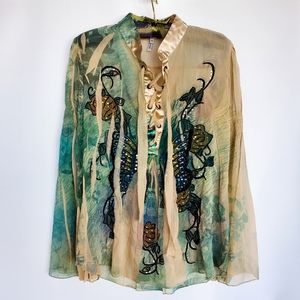 Spy Zone Exchange Long Sleeve Women's Blouse (XS)